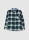 Shirt with check pattern in flannel_0