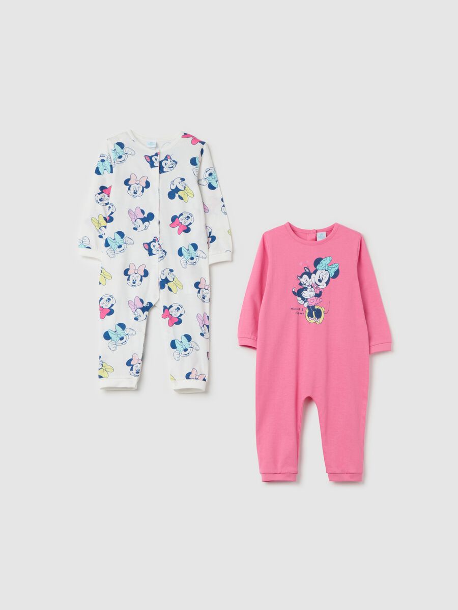 Two-pack onesies in cotton with Minnie Mouse print_0