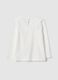 White pure cotton regular fit t-shirt for girls_1
