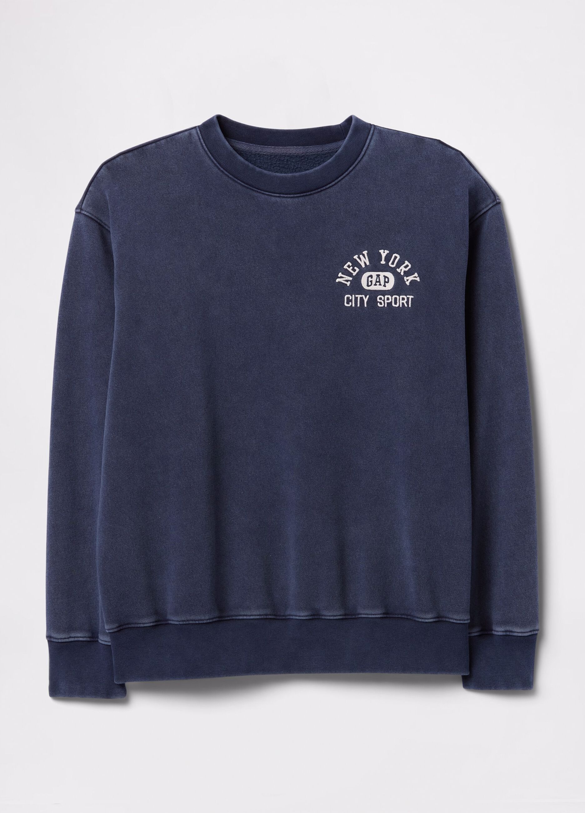 Blue sweatshirt with logo