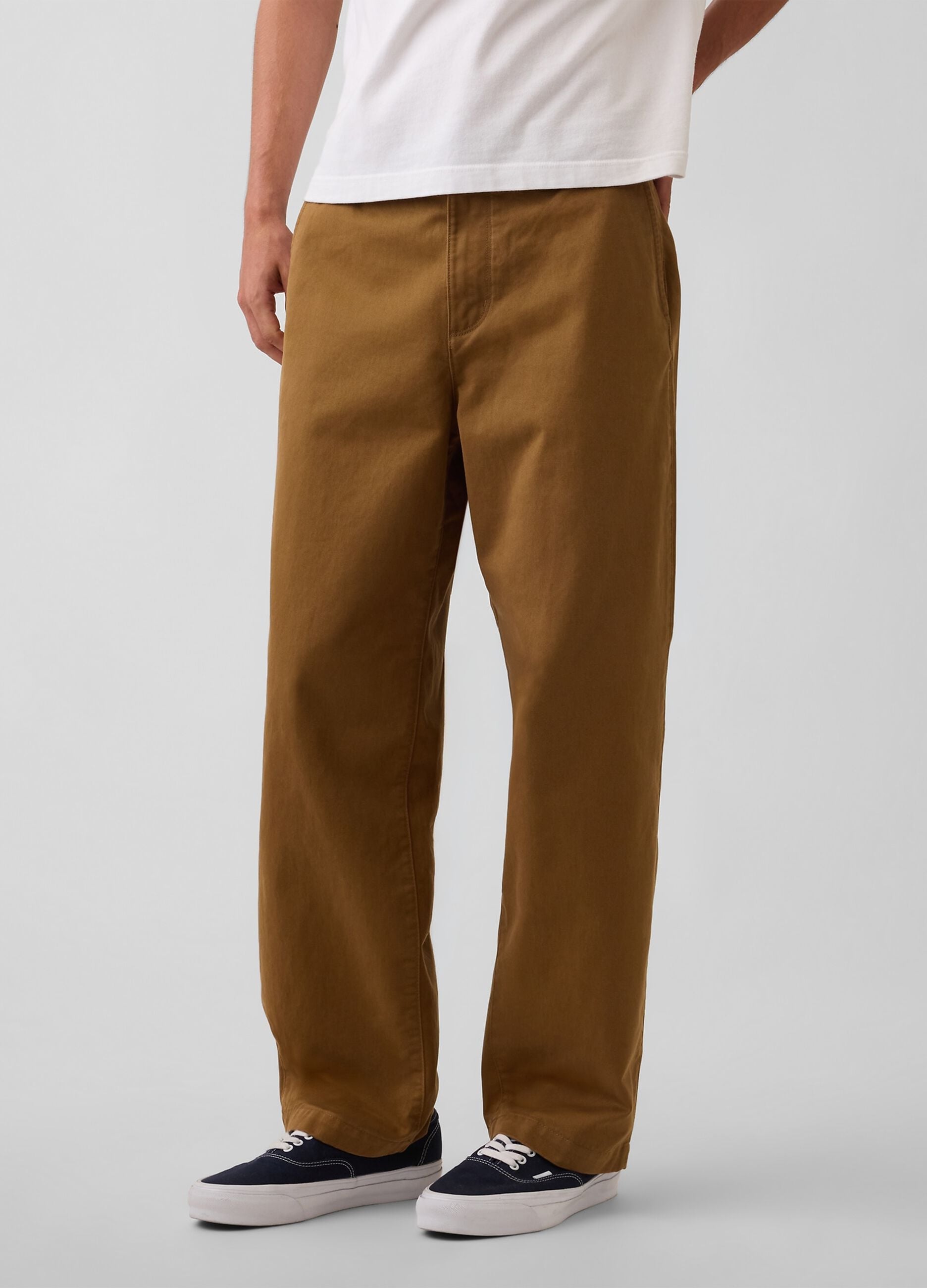 Pantaloni marroni in puro cotone
