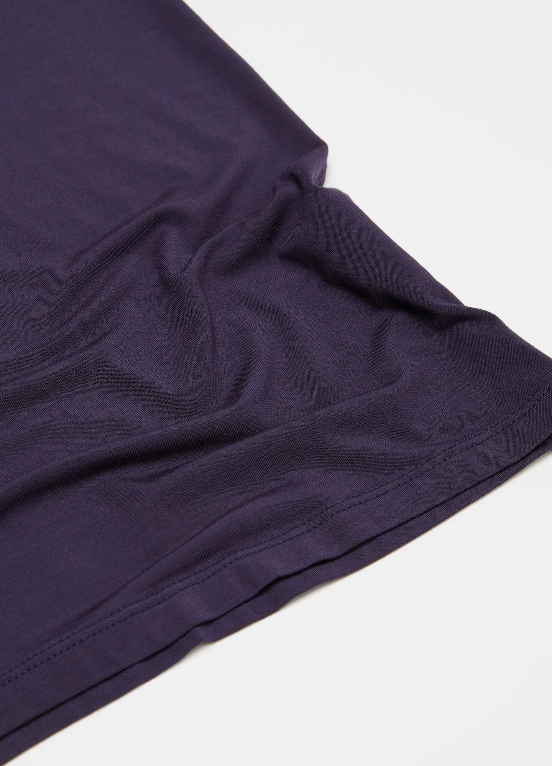 Stretch modal undershirt with round neck