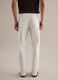 White stretch cotton trousers, regular fit_2