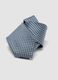 Blue tie with micro-pattern, 7.5 cm blade_2