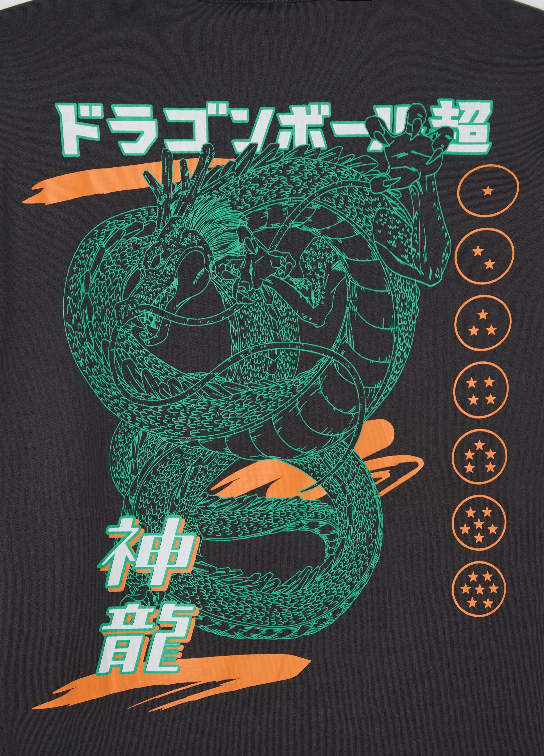 Grey T-shirt with Super Shenron print