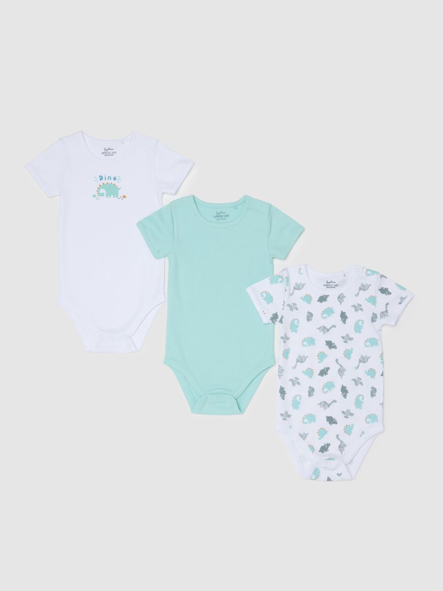 Baby's Multicolour Pure Cotton Bodysuit Set_0