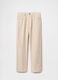 Wide Beige Linen Trousers_5