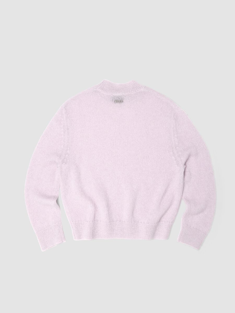 Mohair Crew Neck Light Pink_5