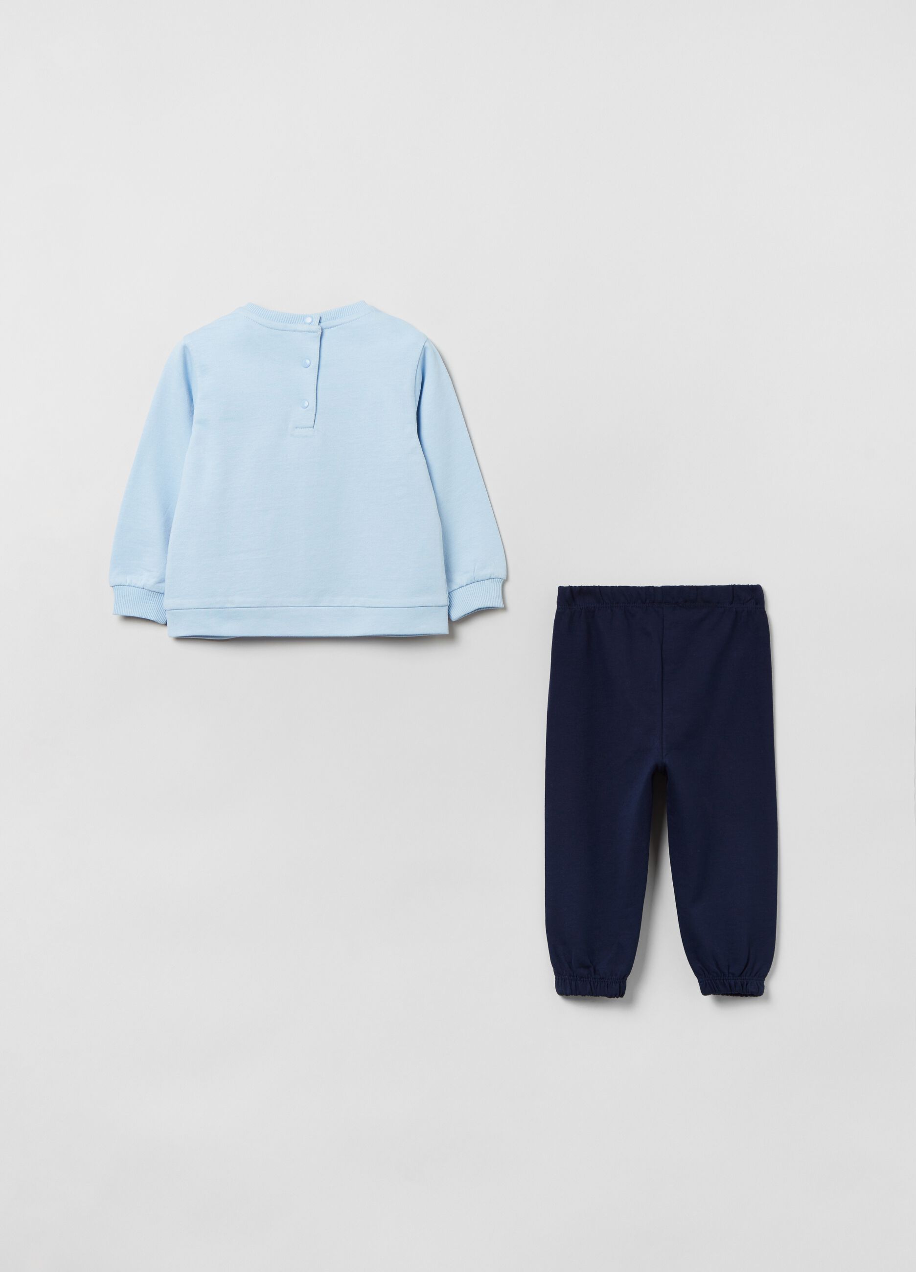 Jogging set in cotone con stampa_1