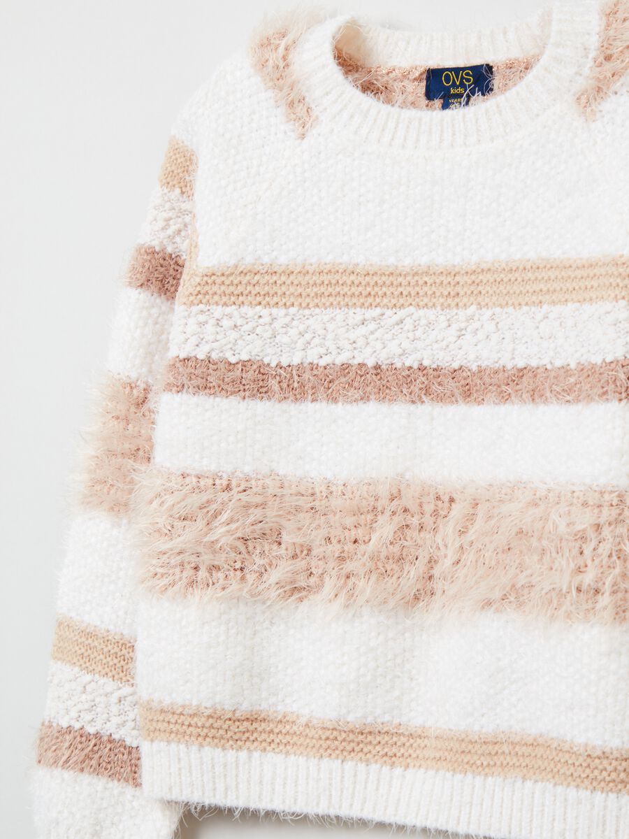 Pullover con dettagli effetto pelliccia_2