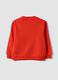Red organic cotton crew-neck sweatshirt_1