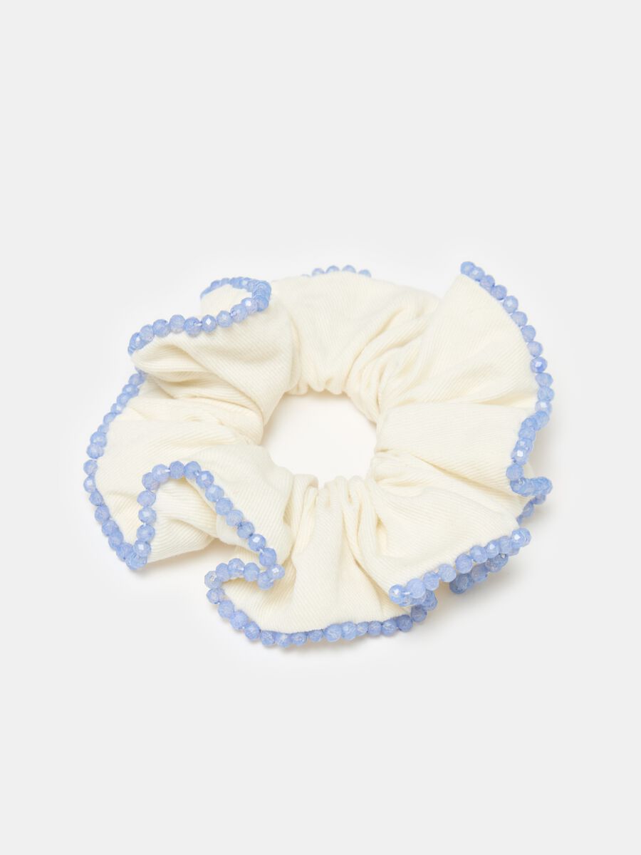 Two-pack hair scrunchies with beads_2