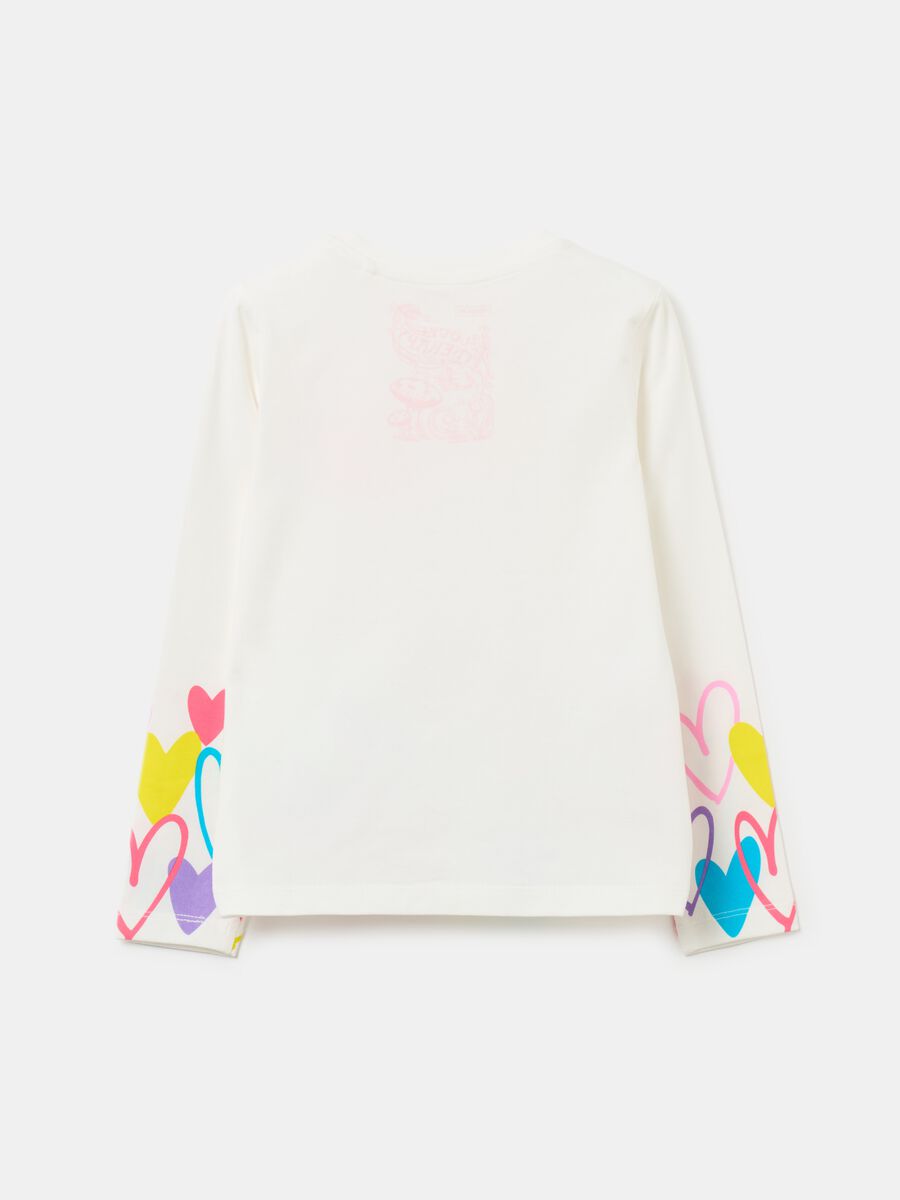 Long-sleeves T-shirt with hearts print_1
