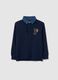 Children's blue pure cotton polo regular fit_3