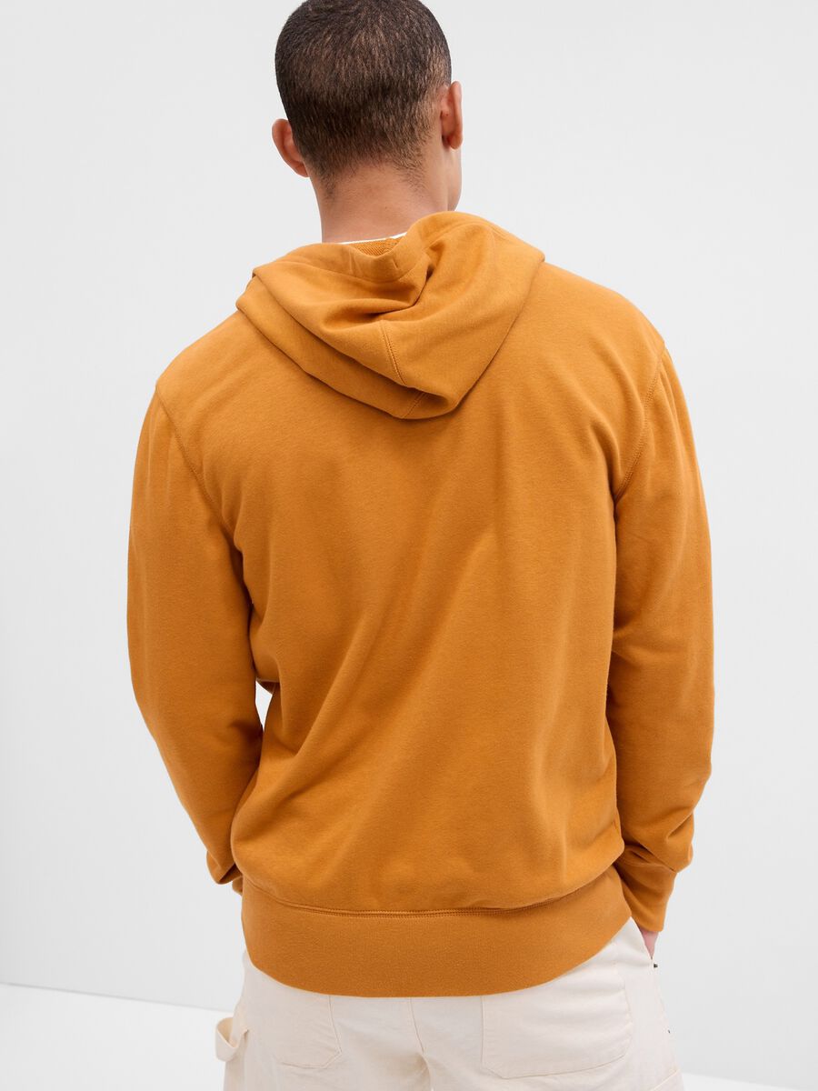 Full-zip con cappuccio e ricamo logo_1