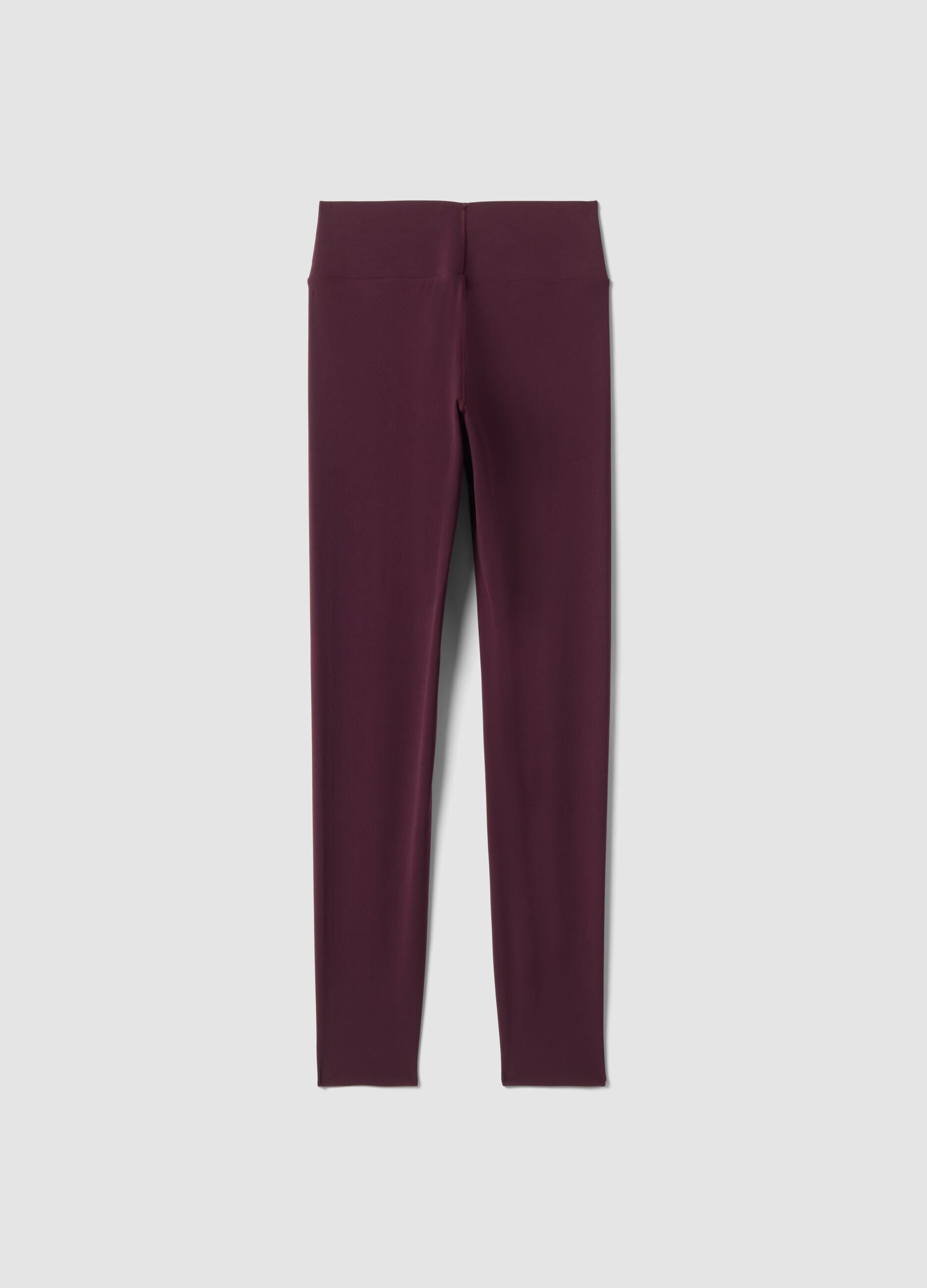 Leggings slim viola in tessuto elasticizzato a vita regular ALTAVIA STUDIO