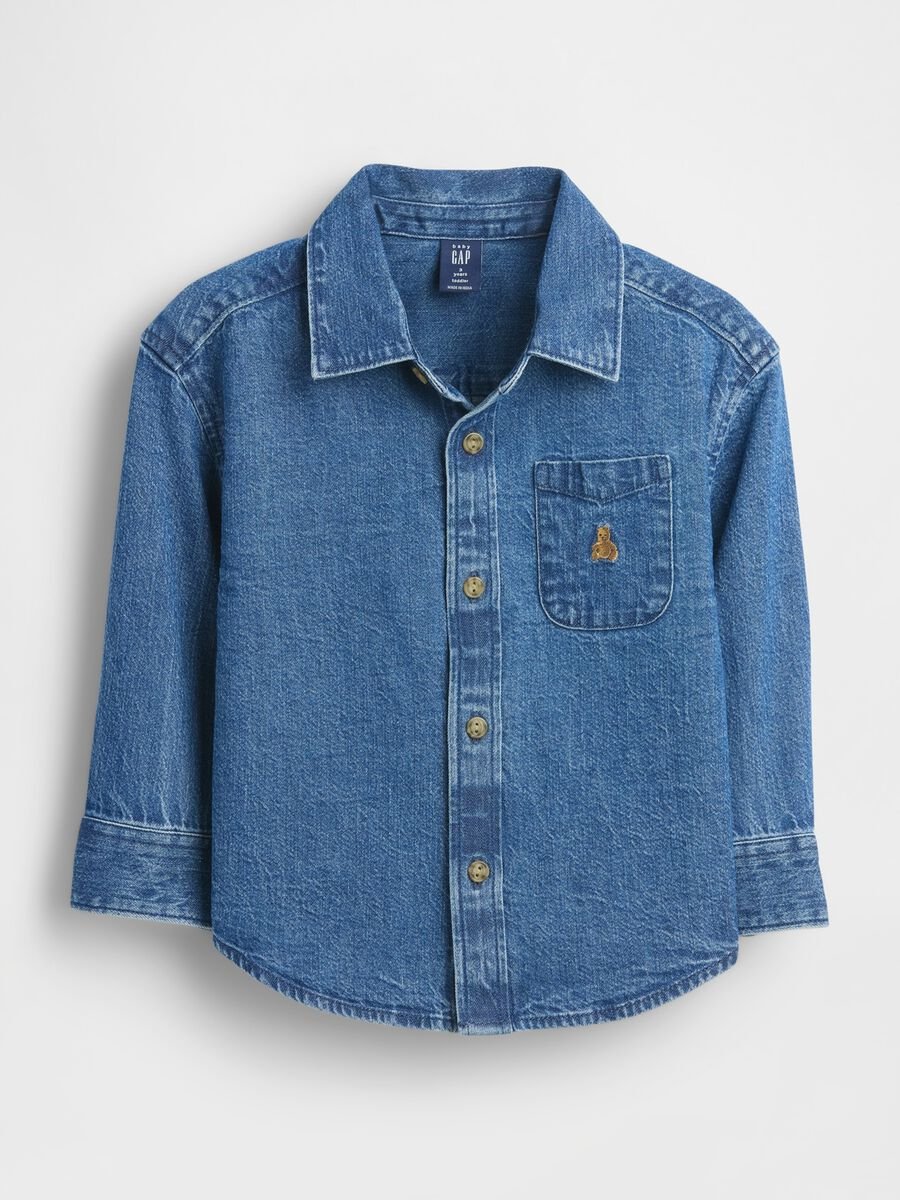 Camicia denim per bambino con maniche lunghe_0