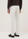 Slim fit white cotton stretch trousers_3