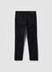 Pantaloni neri in twill di cotone elasticizzato slim fit_6