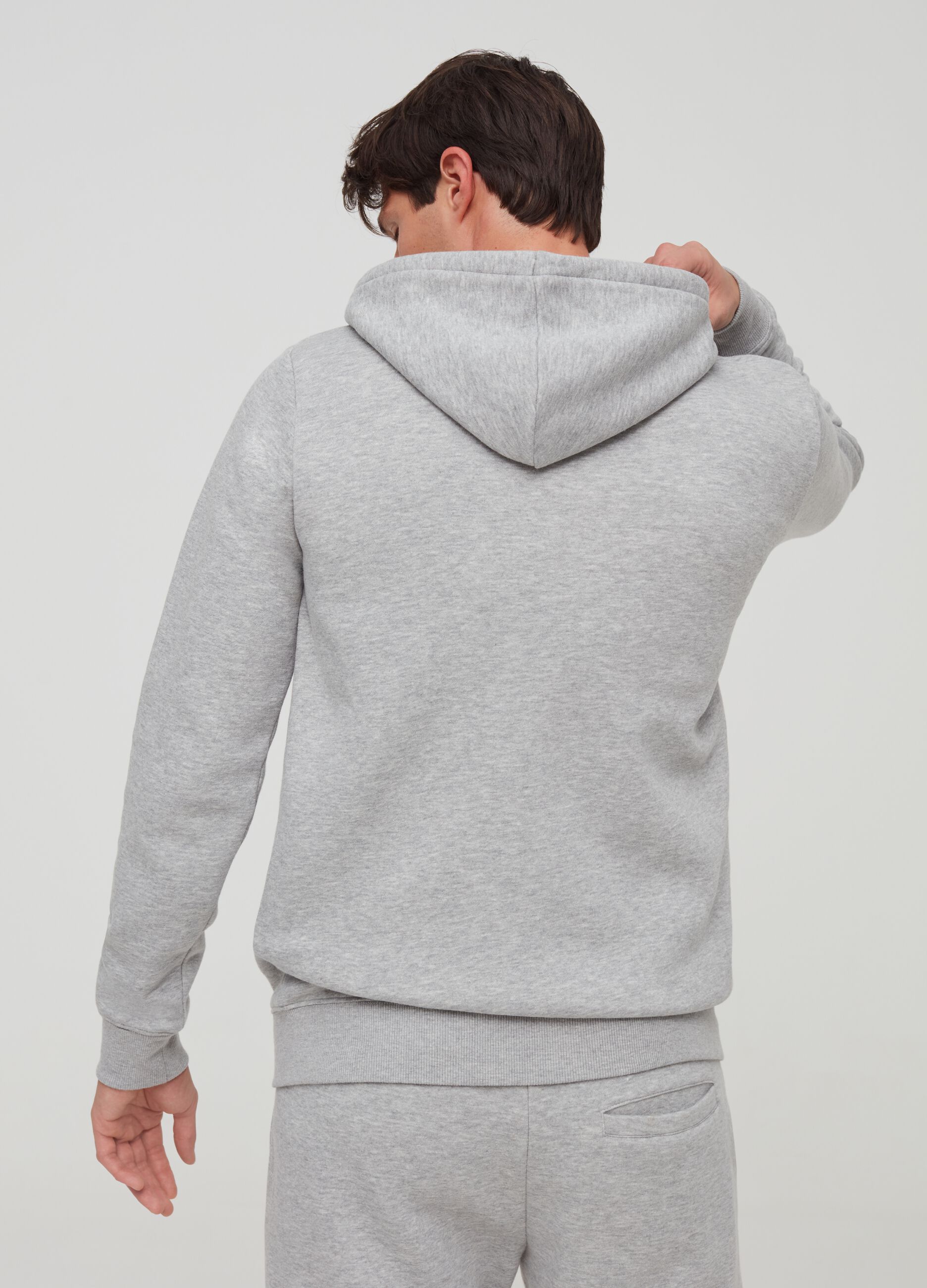 Lotto sweatshirt with hood and zip