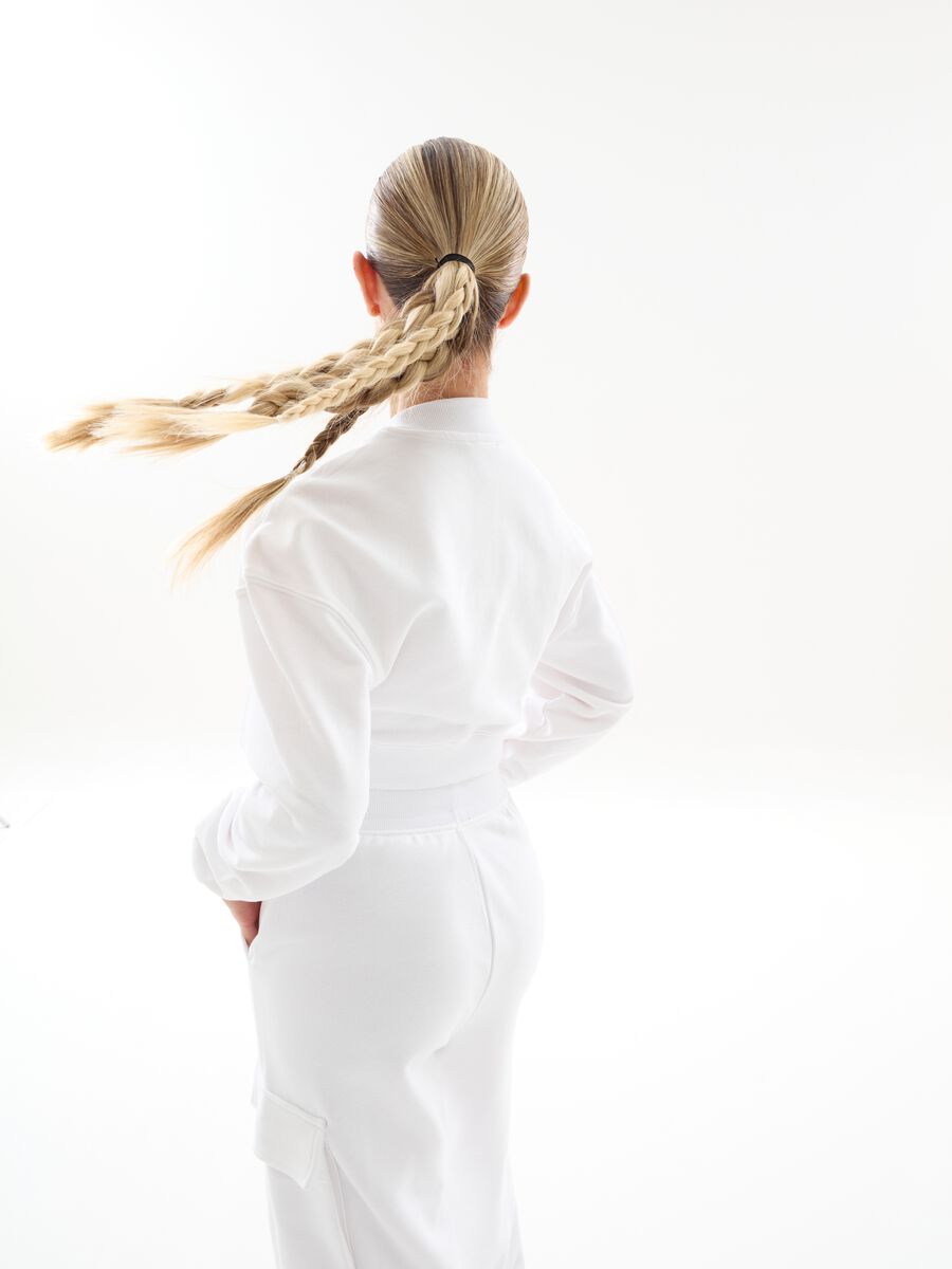 Crop Sweatshirt White_3
