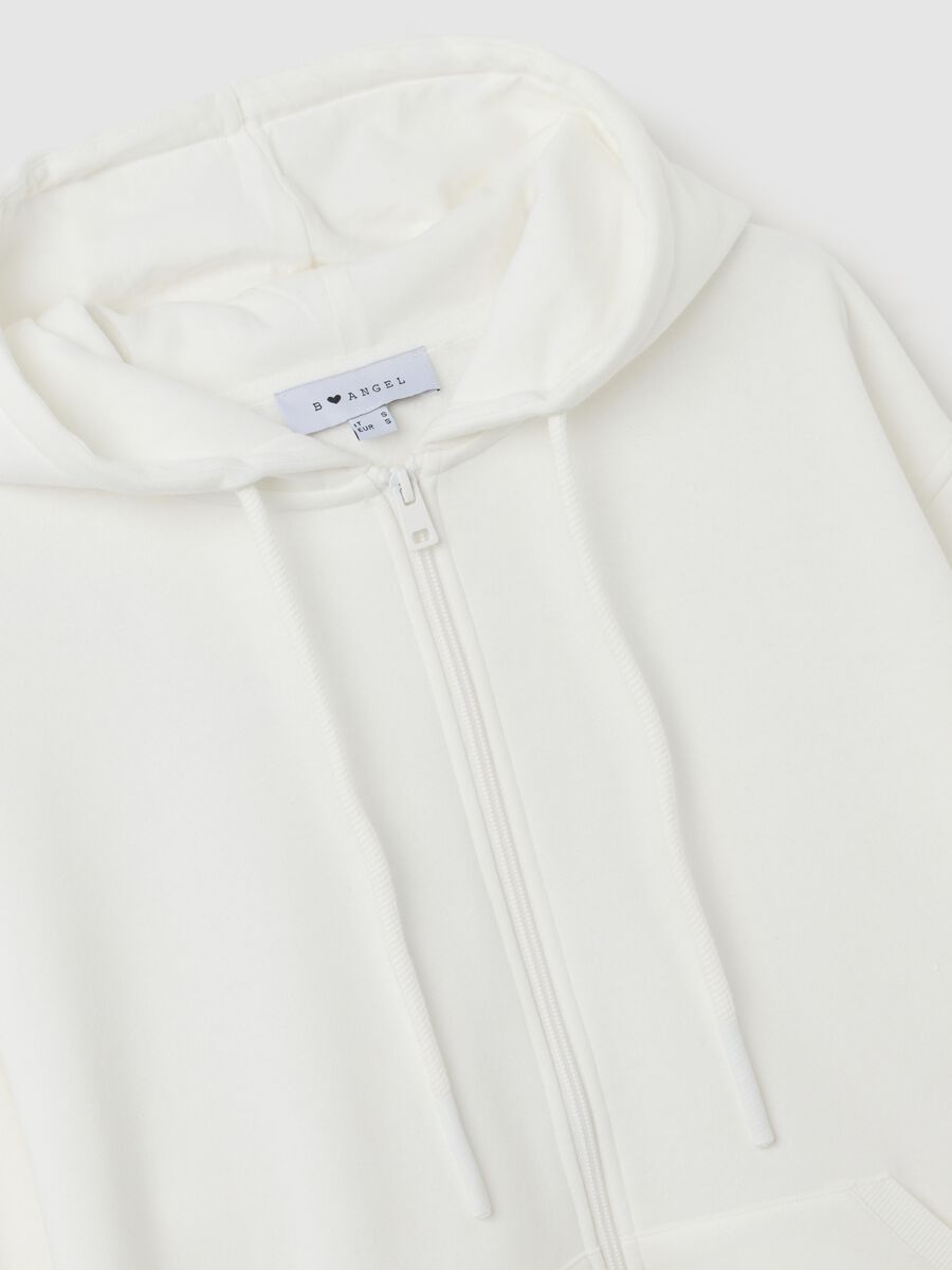 White Cotton Blend Oversize Sweatshirt_1