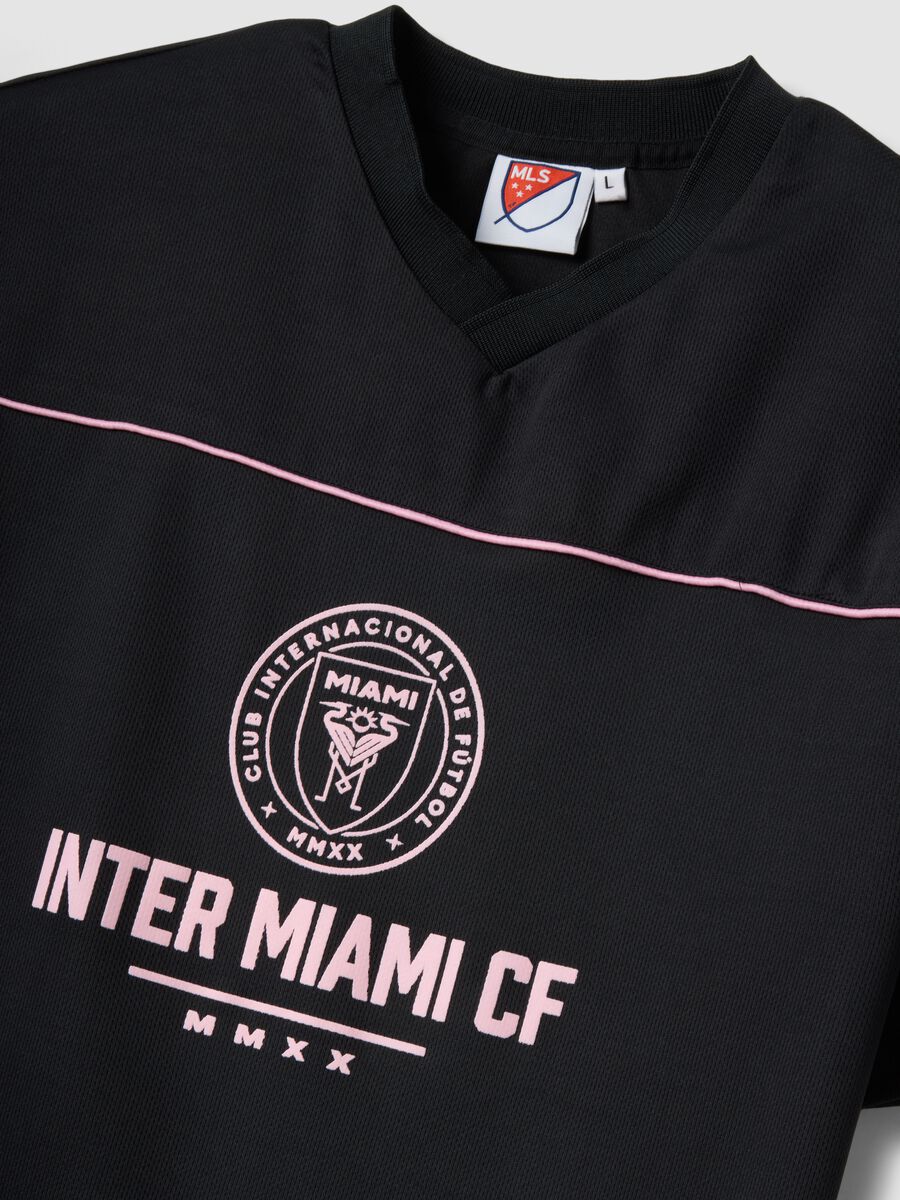 Black pure cotton Inter Miami CF regular-fit T-shirt_1