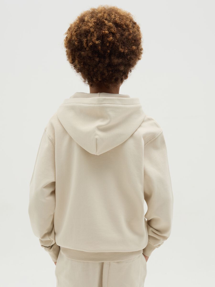 Full-zip sweatshirt in French terry with hood_1