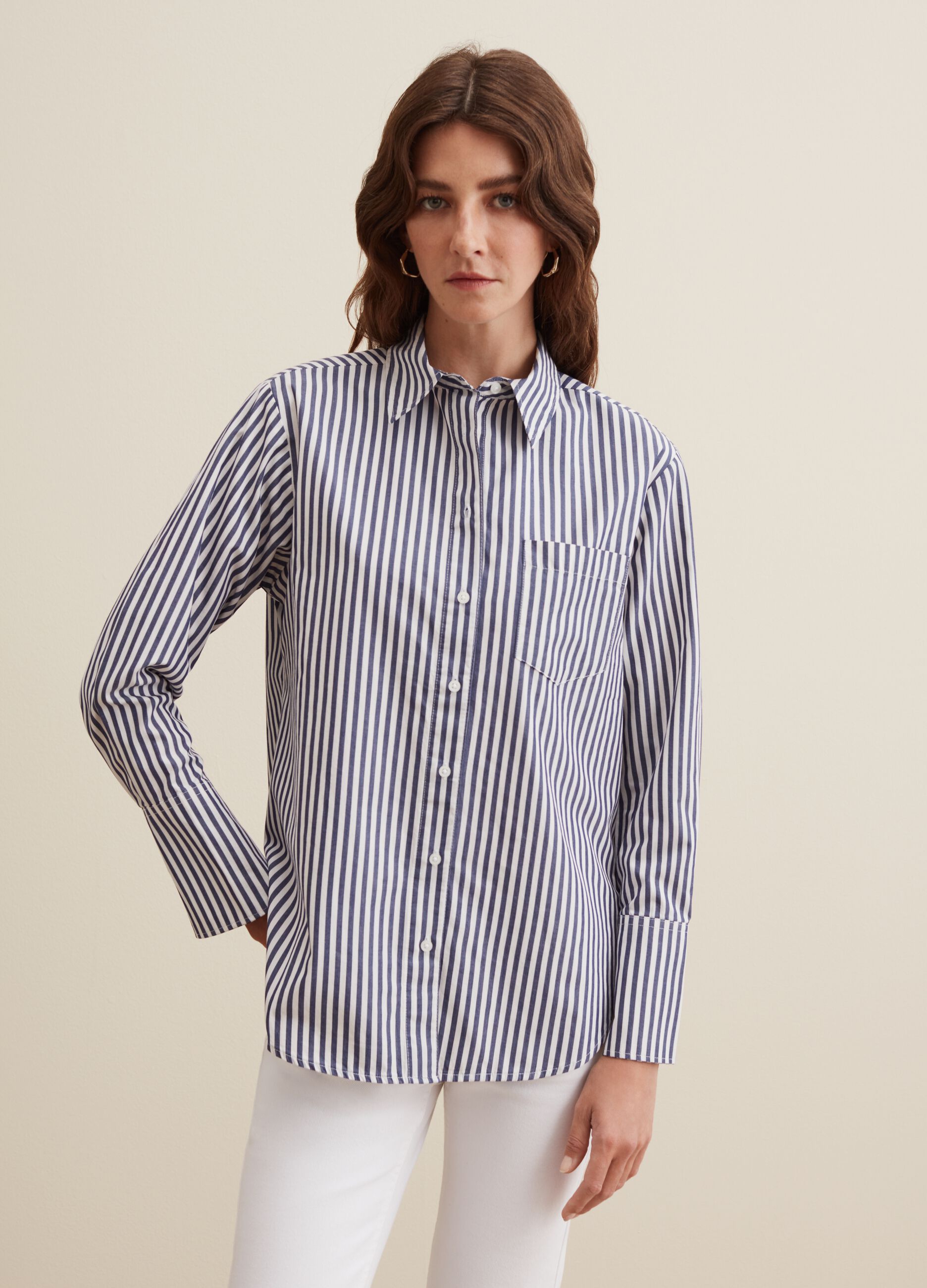 Camicia in cotone con tasca_3