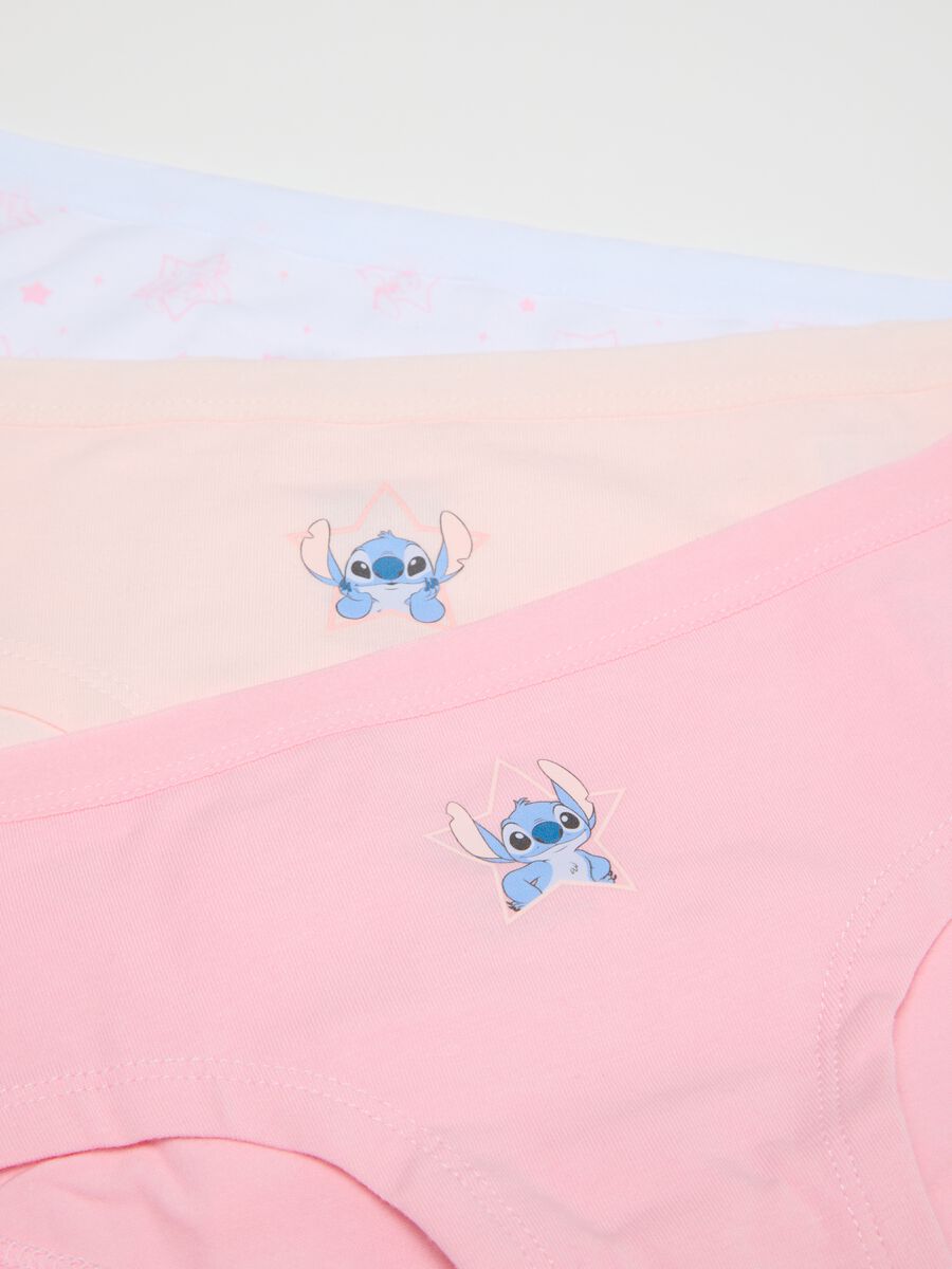 Tripack of multicolored elastic cotton girls' briefs regular fit_2