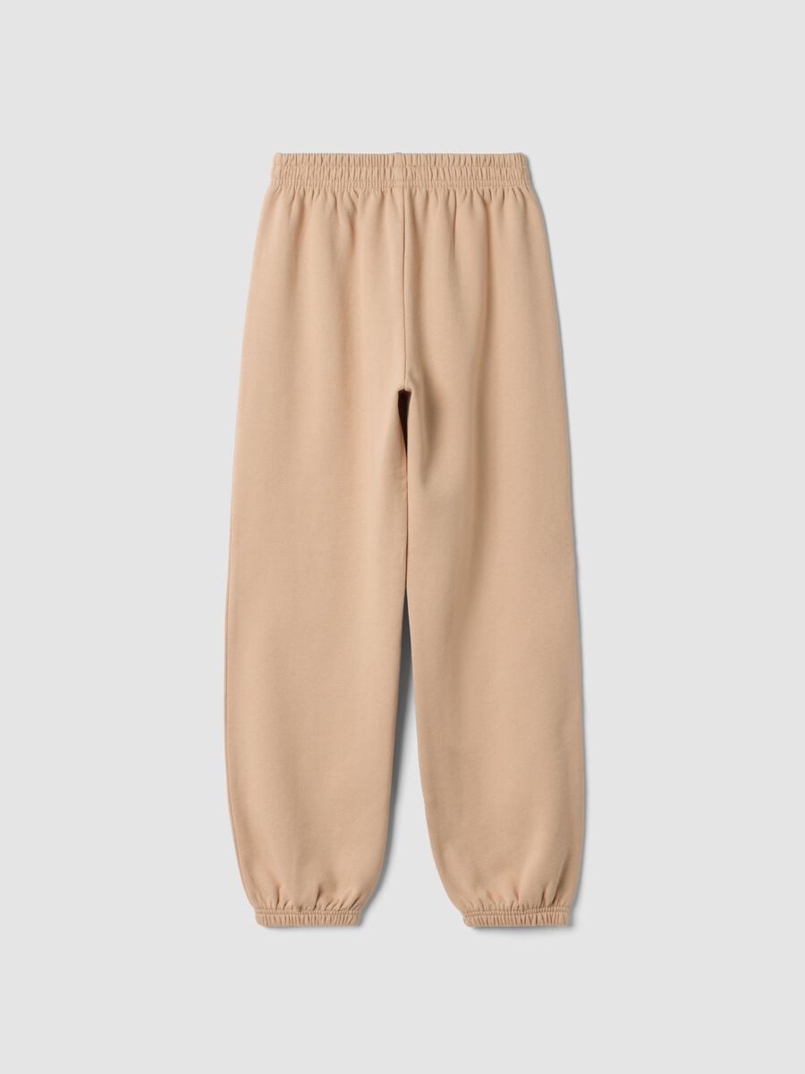 Sand jogger trousers in pure cotton_1