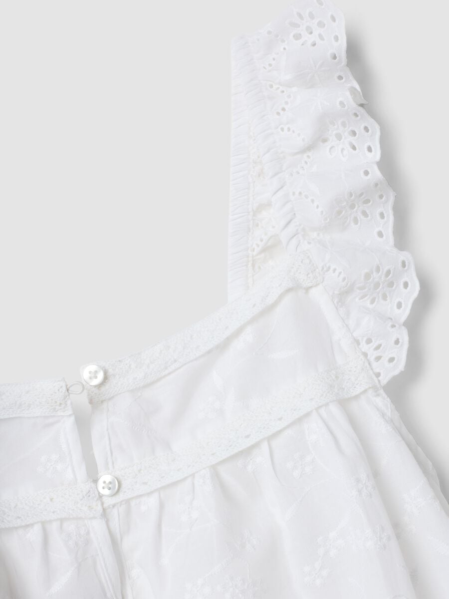 White organic cotton nightdress with ruffles_5