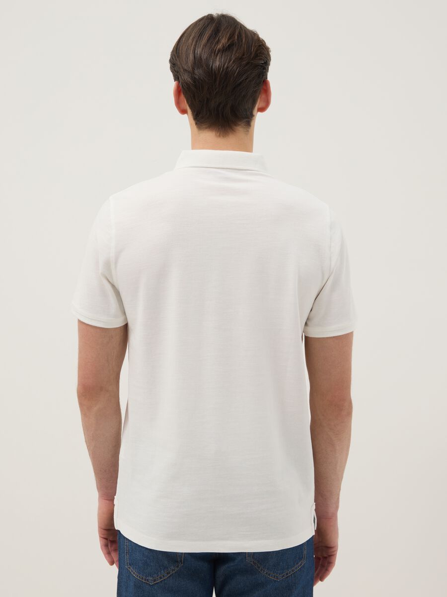 White pure cotton polo regular fit_2