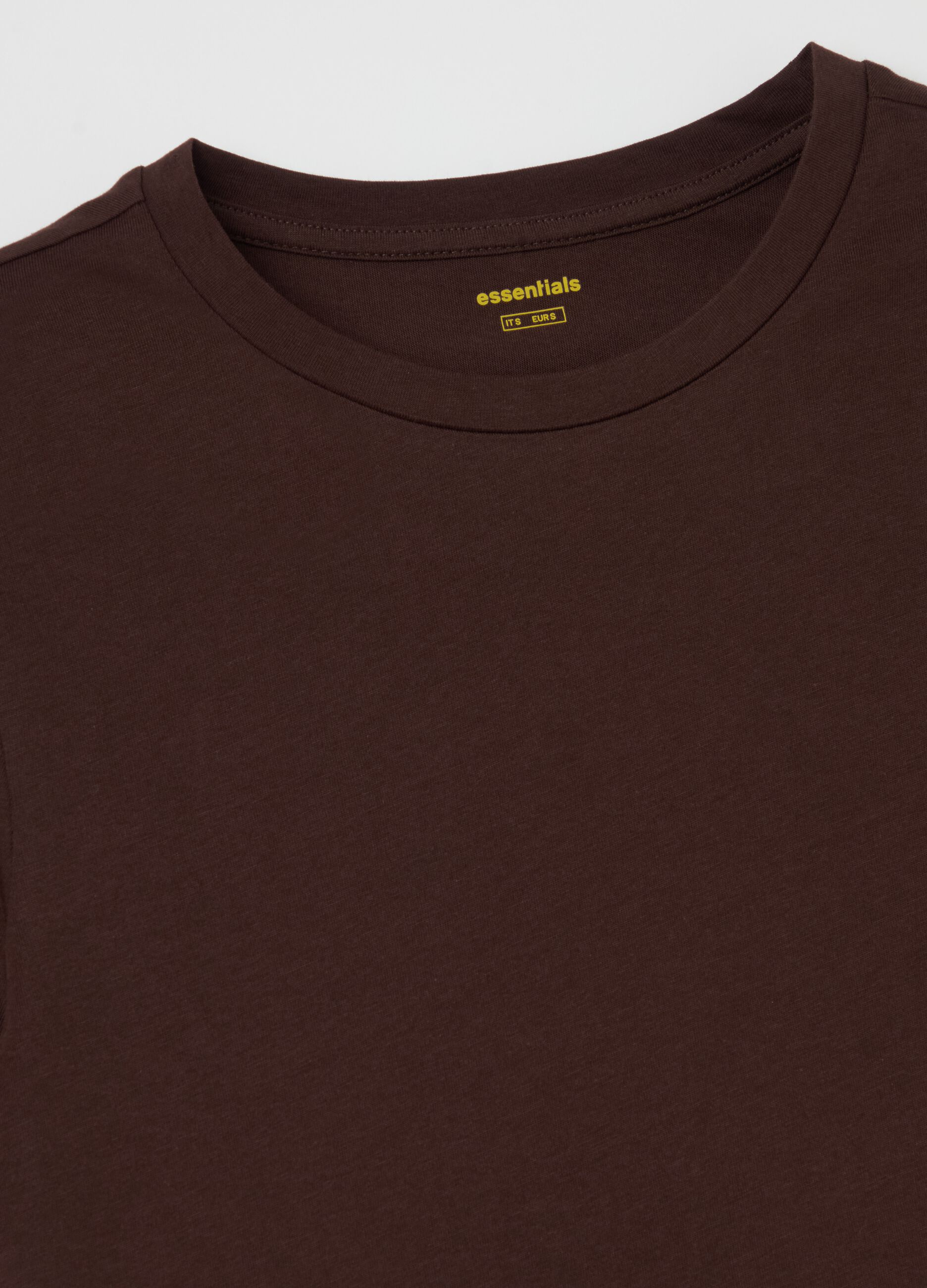 Essential T-shirt in cotton with round neck