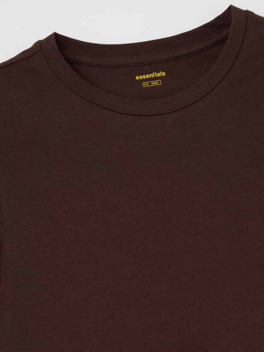 Essential T-shirt in cotton with round neck_5