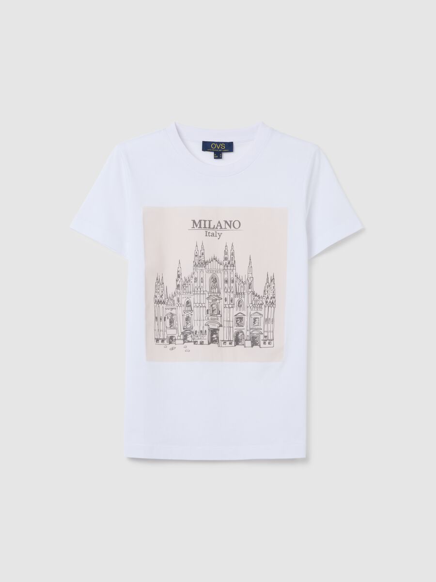 Women's pure cotton white T-shirt regular fit_0
