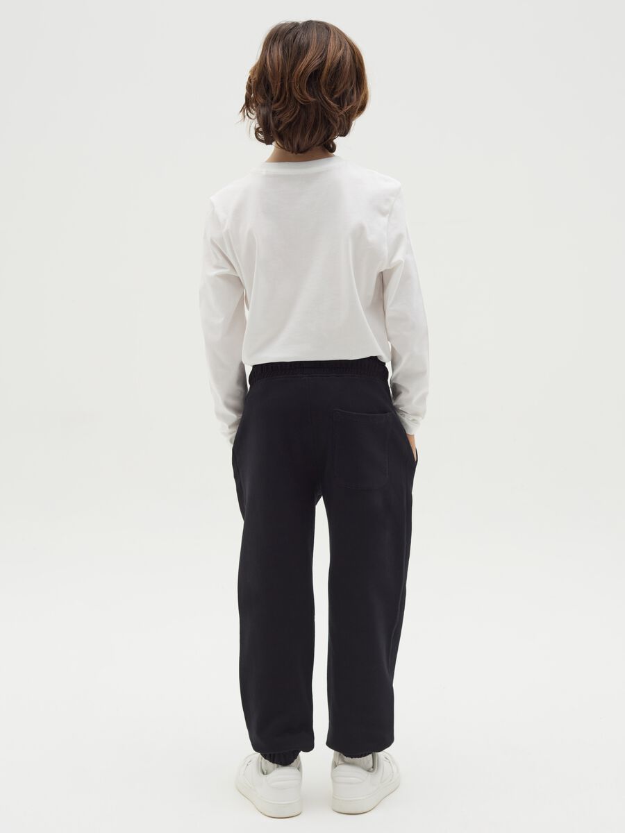 Essential fleece joggers with drawstring_2