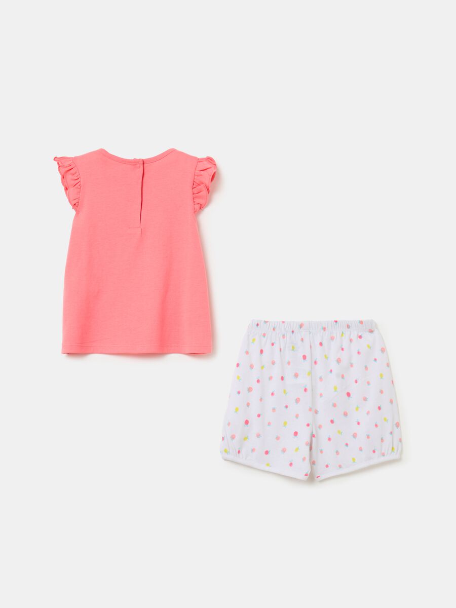 Organic cotton pyjamas with print_1