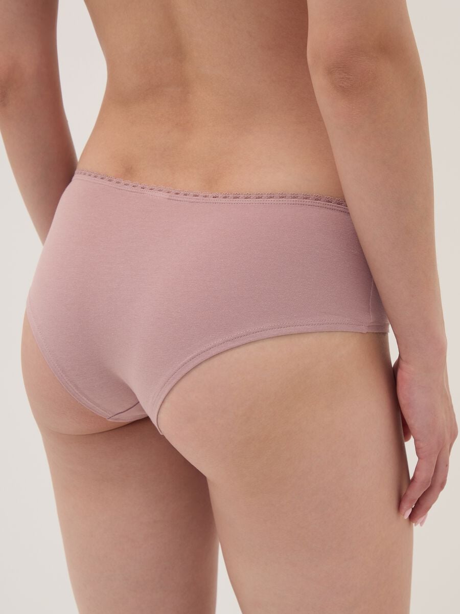 Tripack di slip hipster multicolor in cotone organico elasticizzato_2