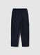 Boys' Blue Regular Fit Trousers_1