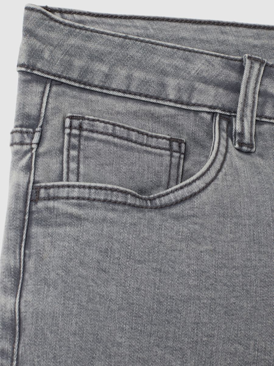 Grey Denim Bootcut Jeans_5
