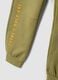 Green cotton-blend trousers with cuffed hems_2