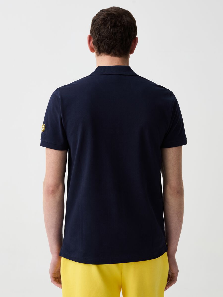 Navigare Sport polo shirt with detail and stripes_2