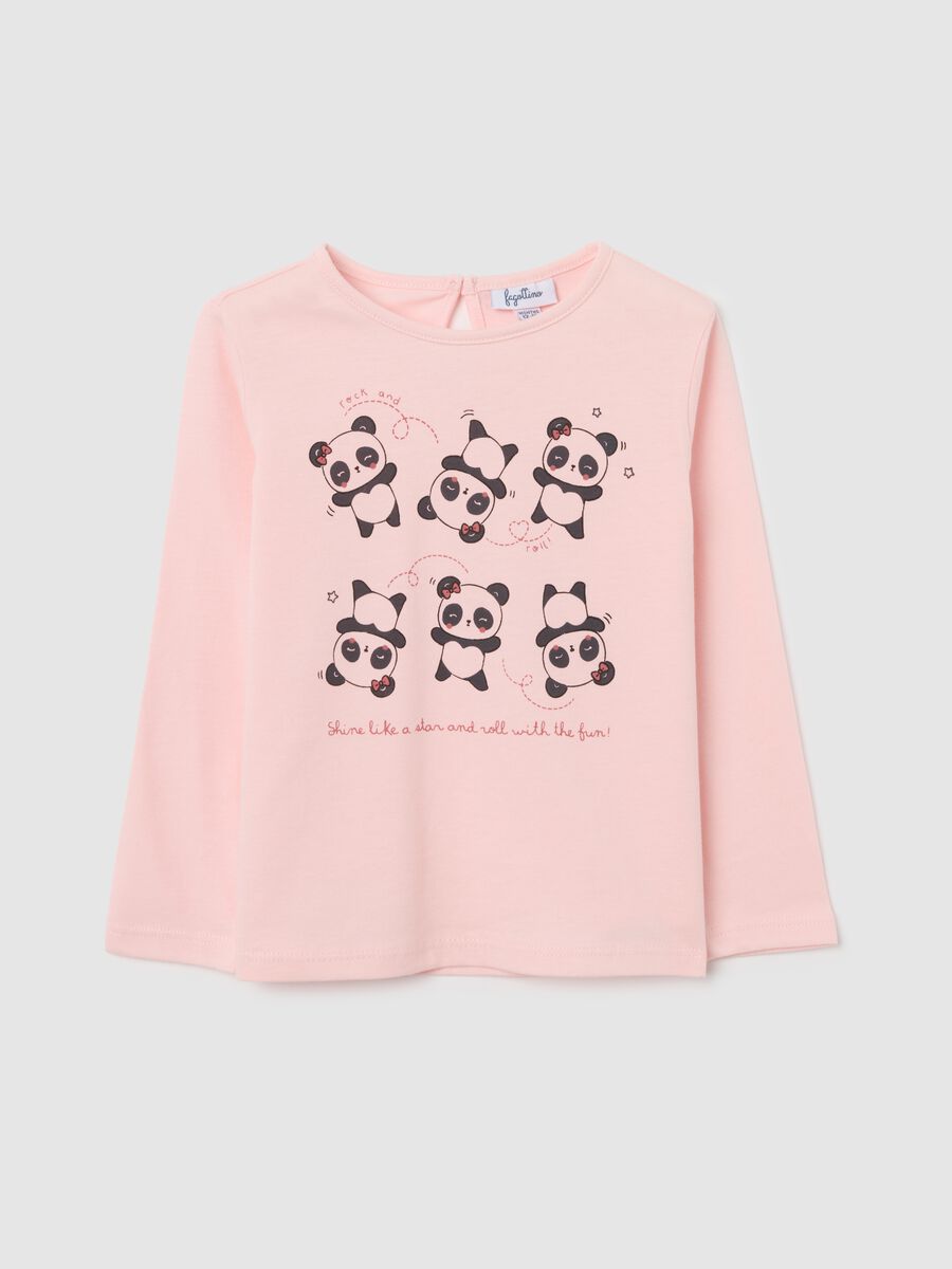 Pink cotton regular fit girls' shirt_0