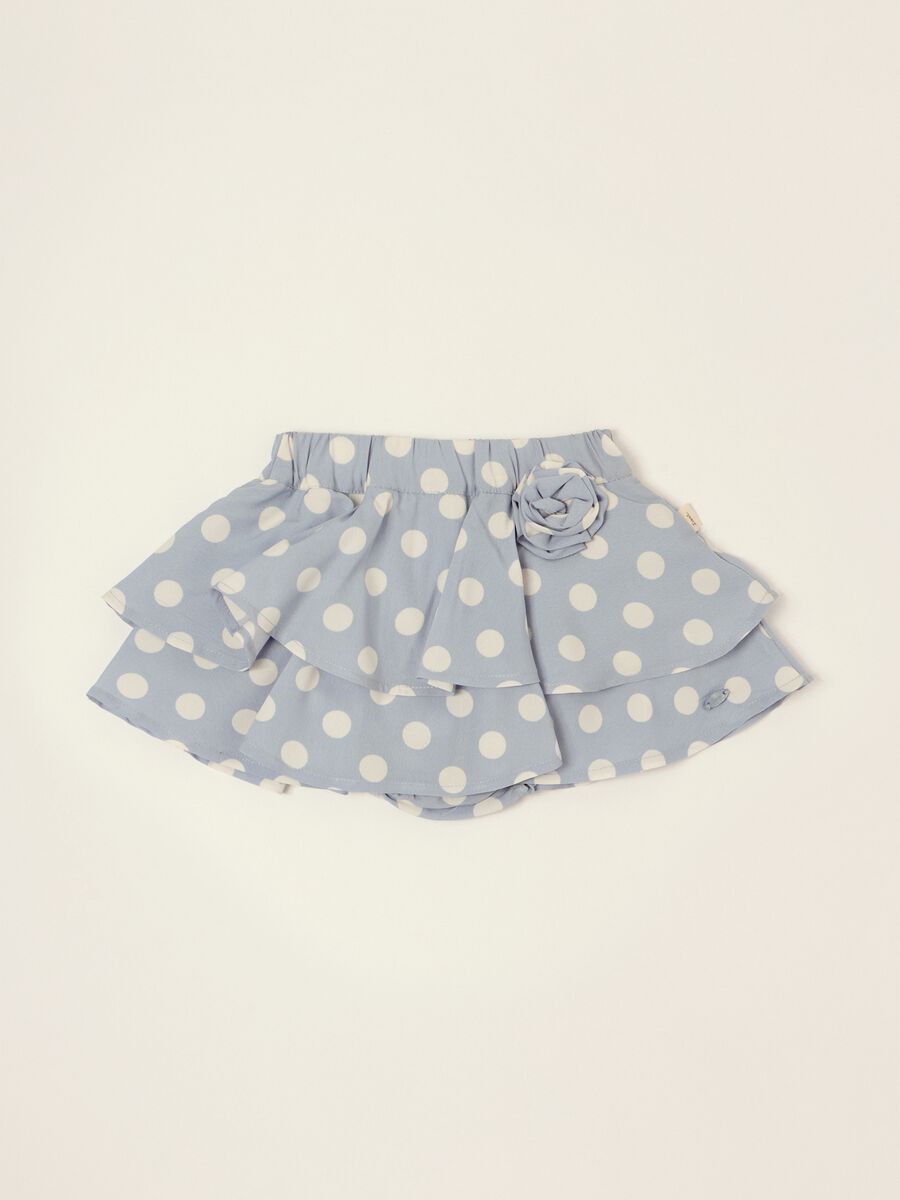 Baby Girls' Blue Polka-Dot Skirt_0