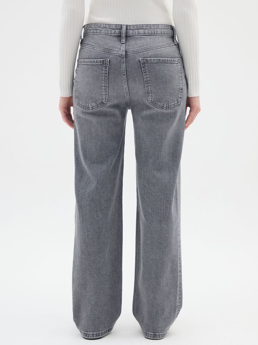 Grey Stretch Regular Waist Jeans_2