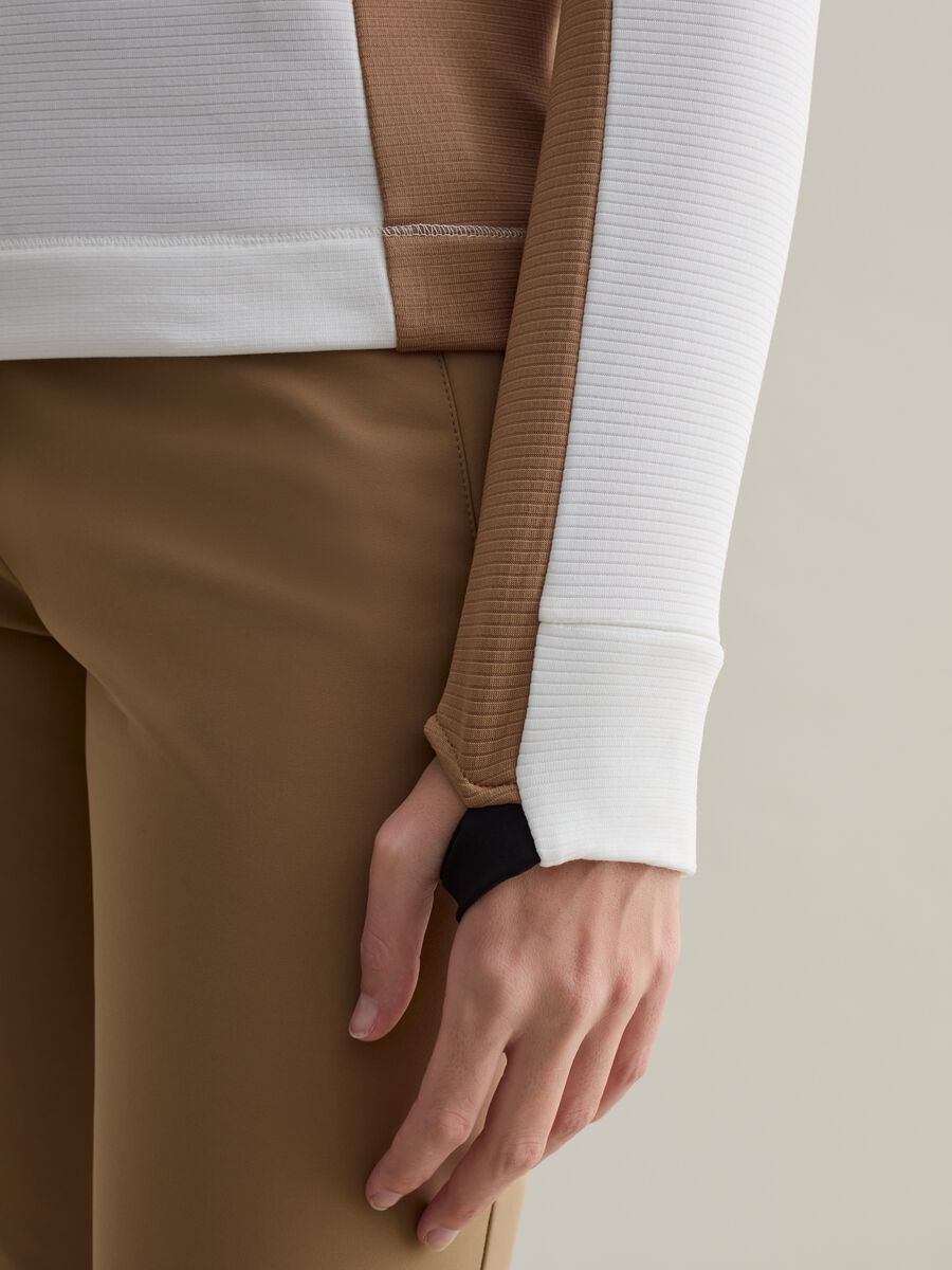 Half-zip fleece with waffle weave_2