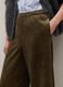 Green corduroy cotton trousers with regular fit_3
