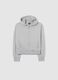 Girls' grey pure cotton sweatshirt regular fit_0