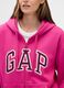 Pink Hoodie with Full Zip_3